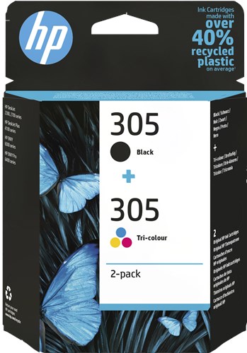 HP 305 - Dual Pack - Cartouche Noire & 3-couleurs (MC24)