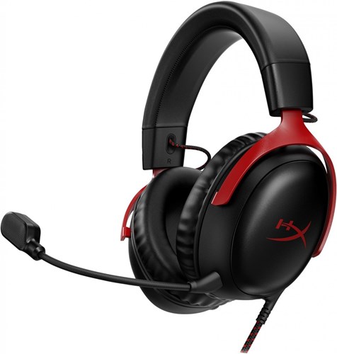 HyperX Cloud III Casque gamer filaire, 7.1 Virtual Surround - Rouge