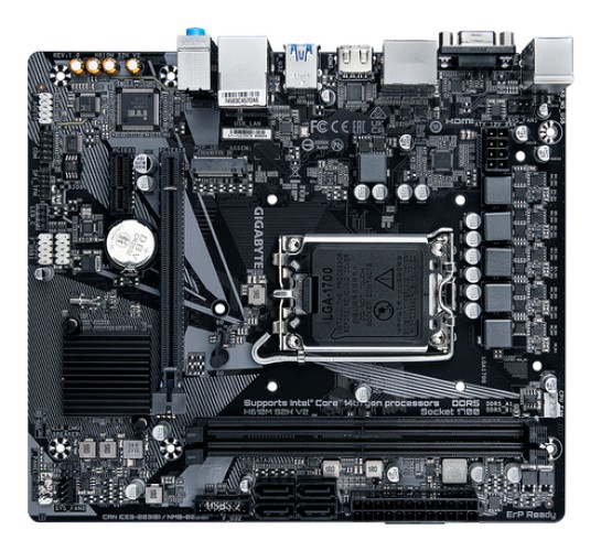 CM GIGABYTE H610M S2H V2 (s1700) 2DDR5 5600 PCIe16 VGA/DVI/HDMI mATX