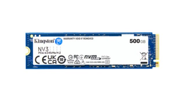 Disque Dur SSD Kingston NV3 500Go M.2 NVMe PCIe (Nu) 2280