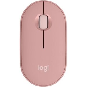 & Logitech Pebble Mouse 2 M350s -optique-3 boutons-sans fils-rose Bluetooth 5.2 LE