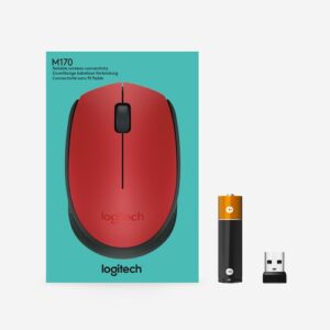 SOURIS LOGITECH M171 Optique s/fil Nano USB * Rouge – Image 2
