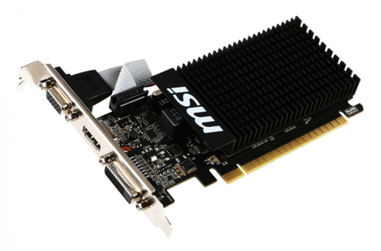 CV MSI GT710 2GD3H LP GF710 2GB DL-DVI-D HDMI VGA LOW PROFILE – Image 2