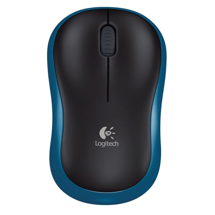 & Logitech Wireless Mouse M185 (Bleu) – Image 1