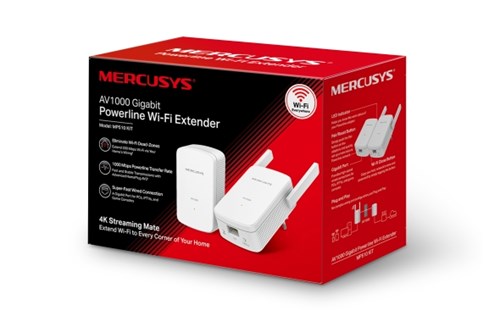 TP-LINK MERCUSYS CPL AV1000 Gigabit Powerline Wi-Fi Extender